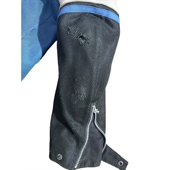 Alpinestars armored Motorcycle jacket black white Blue Tares Ware XL - Picture 14 of 16